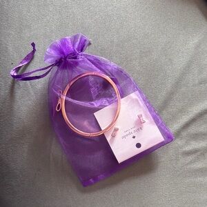 Kate Spade Pink Bangle and Earrings Set